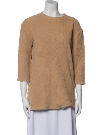 Reformation Scoop Neck Three-Quarter Sleeve Top