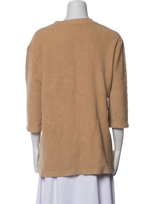 Reformation Scoop Neck Three-Quarter Sleeve Top