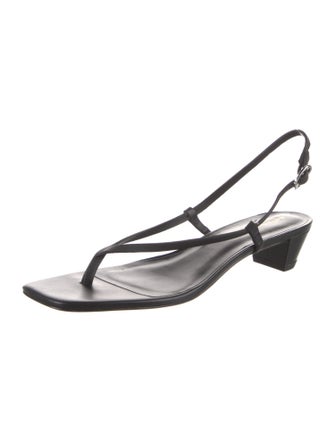 Reformation Leather Slingback Sandals
