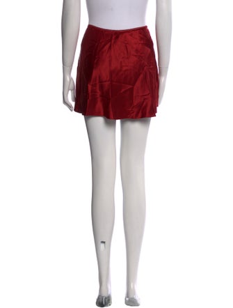 Reformation Silk Mini Skirt