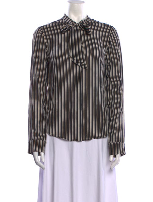 Reformation Striped Long Sleeve Button-Up Top