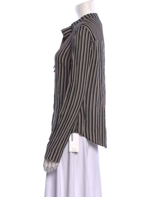 Reformation Striped Long Sleeve Button-Up Top