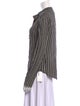 Reformation Striped Long Sleeve Button-Up Top