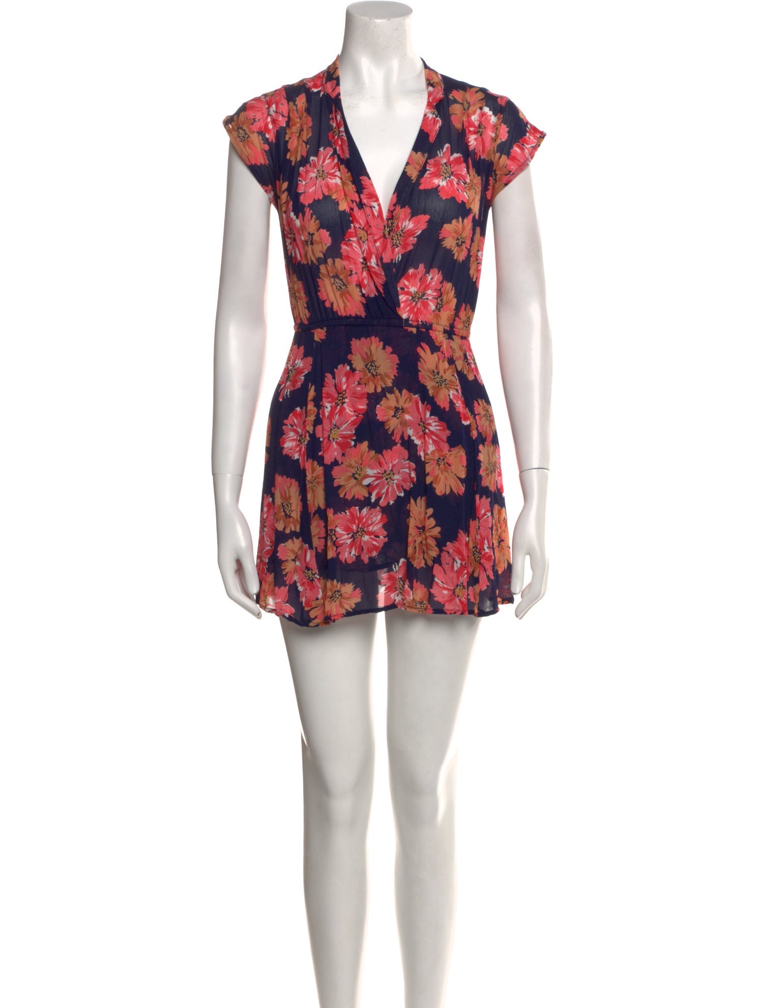 Reformation Floral Print Mini Dress