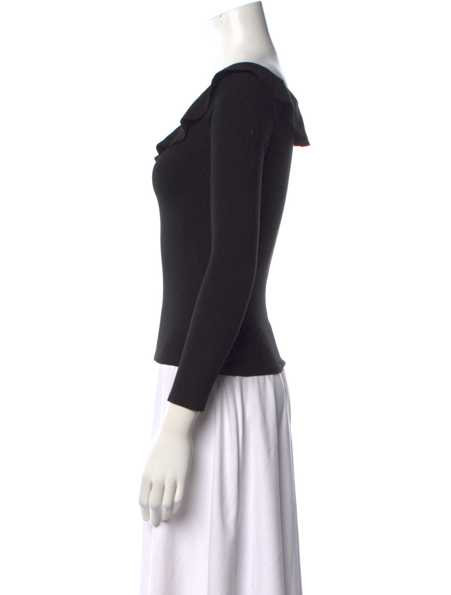 Reformation Scoop Neck Long Sleeve Top