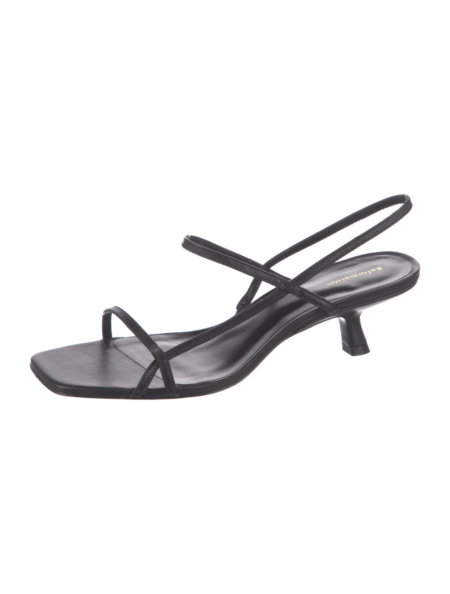 Reformation Leather Slingback Sandals