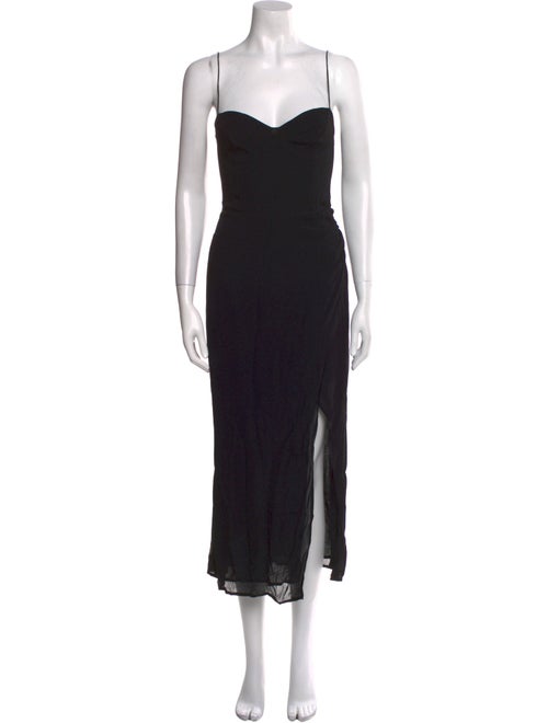 Reformation Square Neckline Midi Length Dress