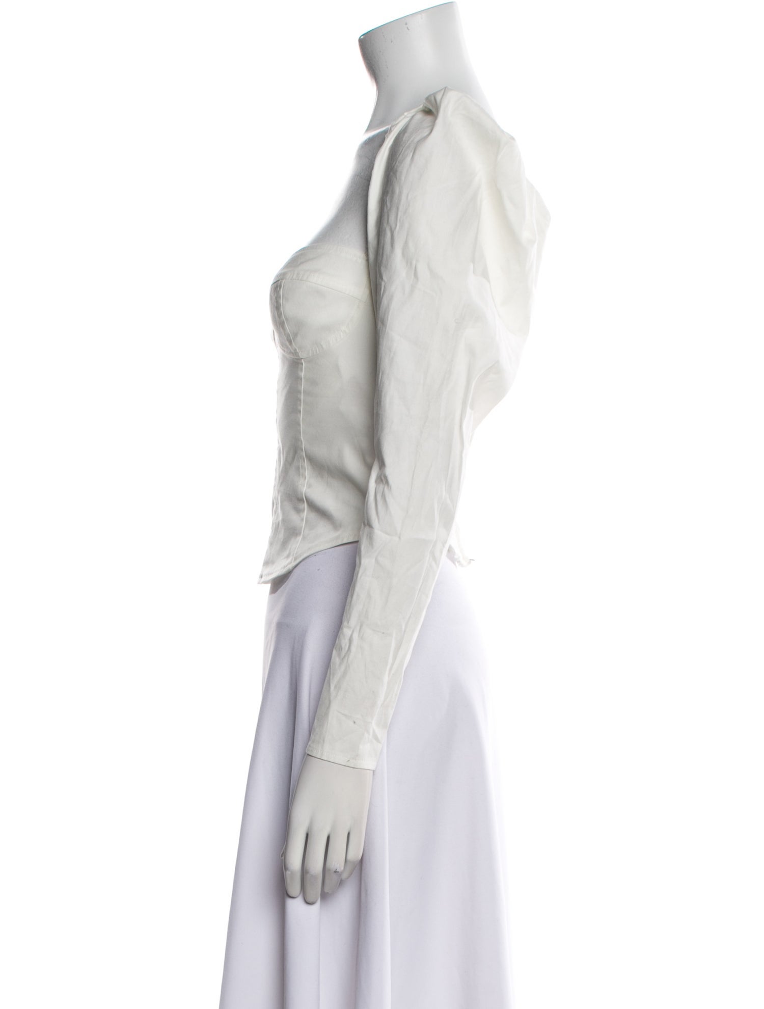 Reformation Square Neckline Long Sleeve Crop Top w/ Tags