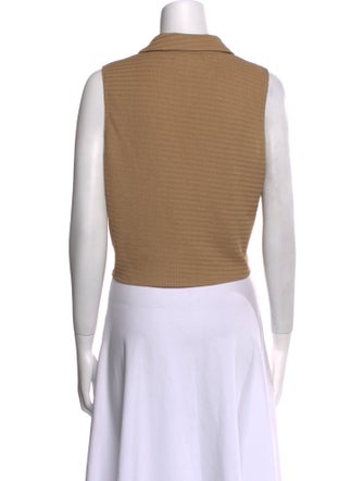 Reformation V-Neck Sleeveless Crop Top