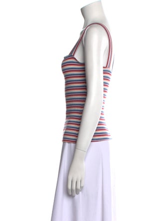 Reformation Striped Square Neckline Top