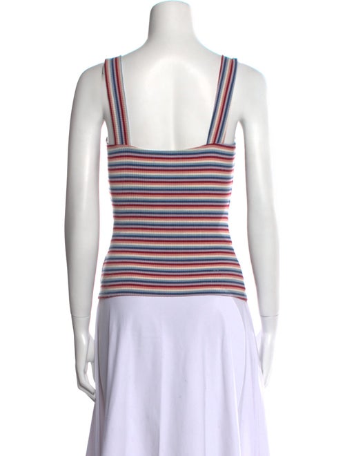 Reformation Striped Square Neckline Top