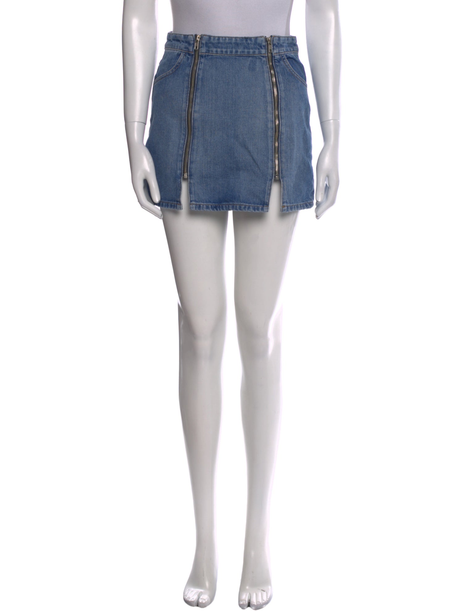 Reformation Distressed Accents Mini Skirt