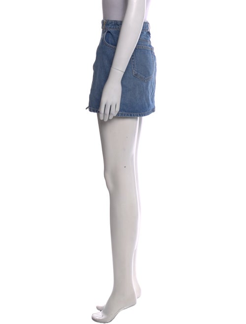 Reformation Distressed Accents Mini Skirt