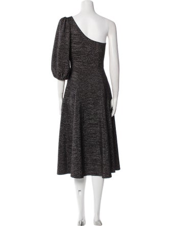 Reformation One-Shoulder Midi Length Dress