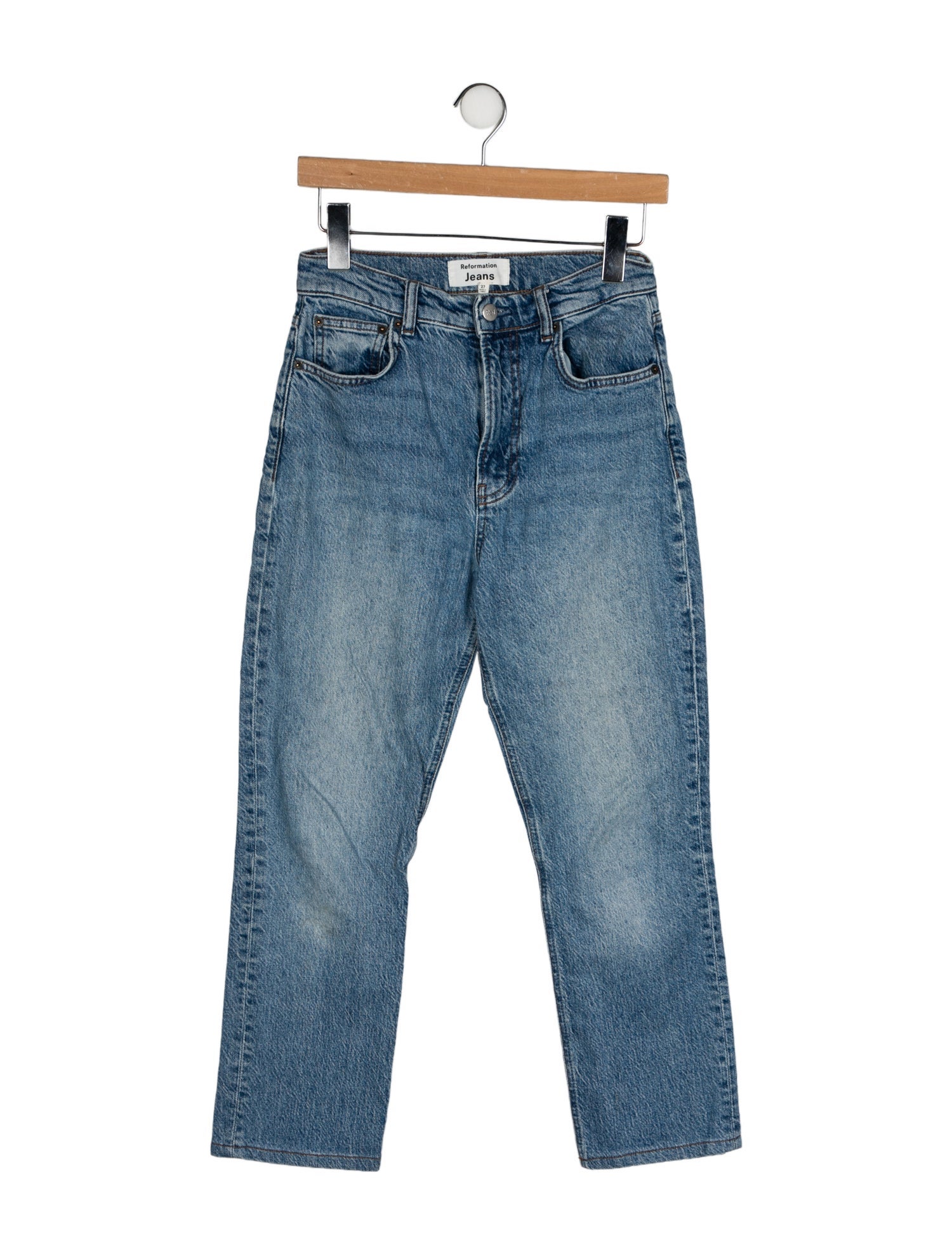 Reformation High-Rise Straight Leg Jeans