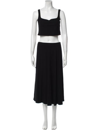 Reformation Pleated Accents Skirt Set