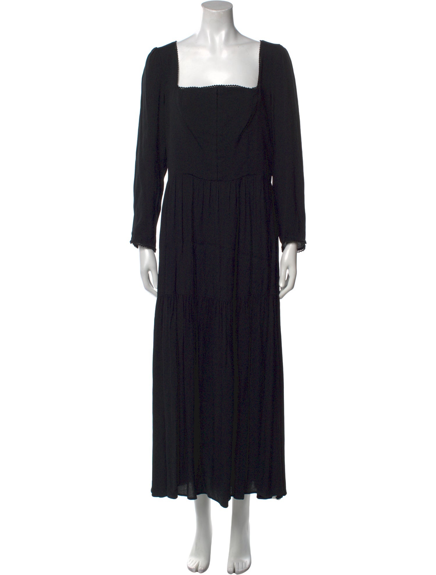 Reformation Square Neckline Long Dress