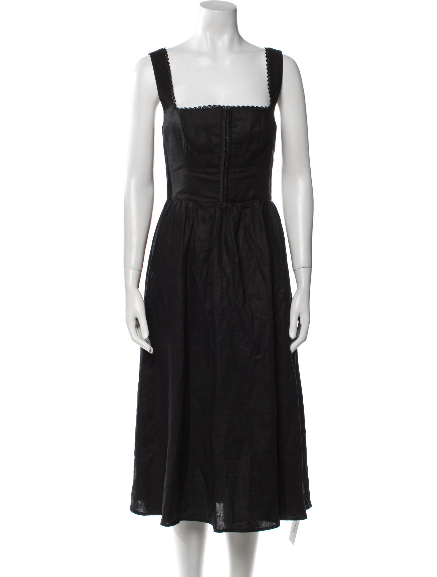 Reformation Linen Midi Length Dress