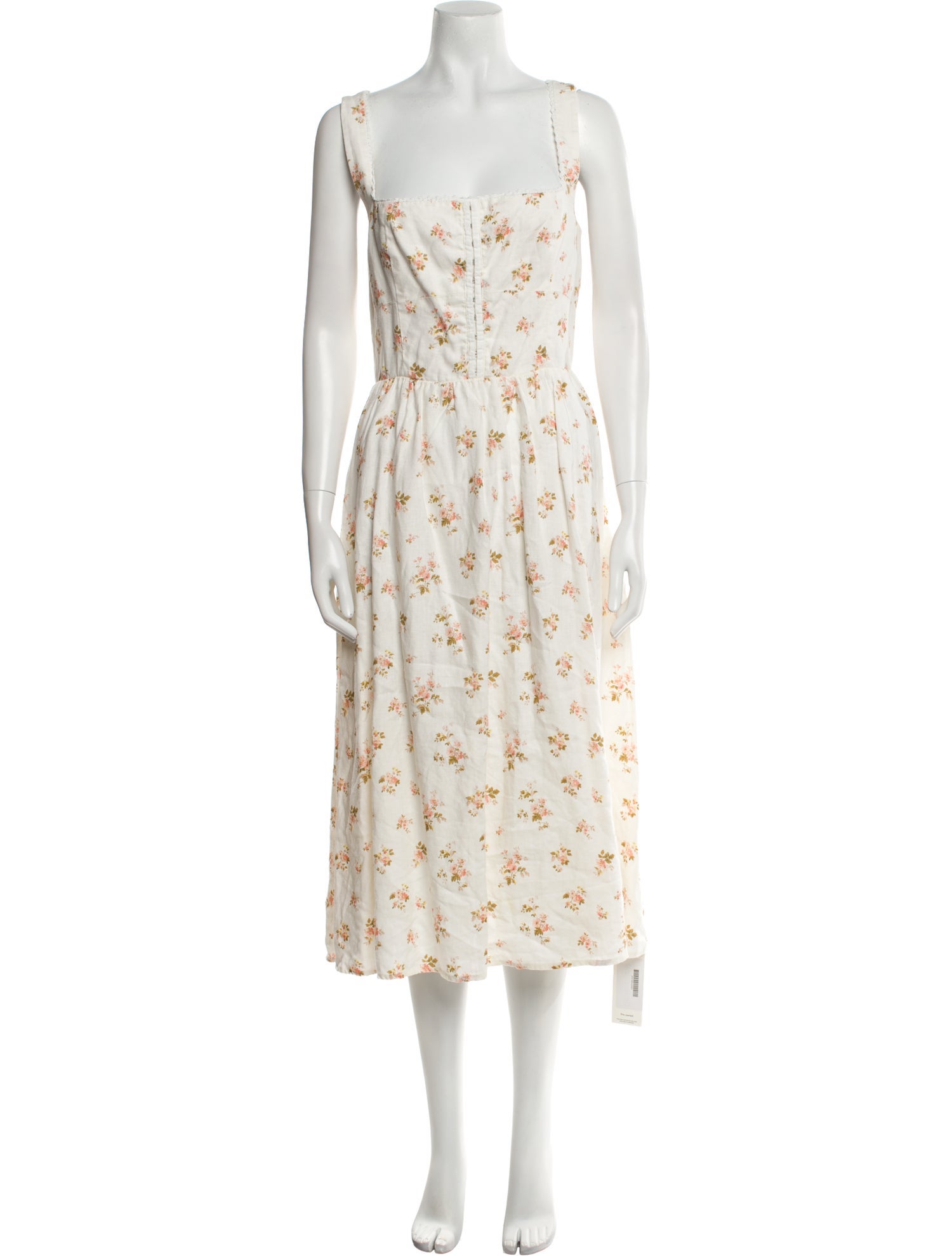 Reformation Linen Midi Length Dress