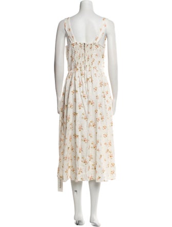 Reformation Linen Midi Length Dress