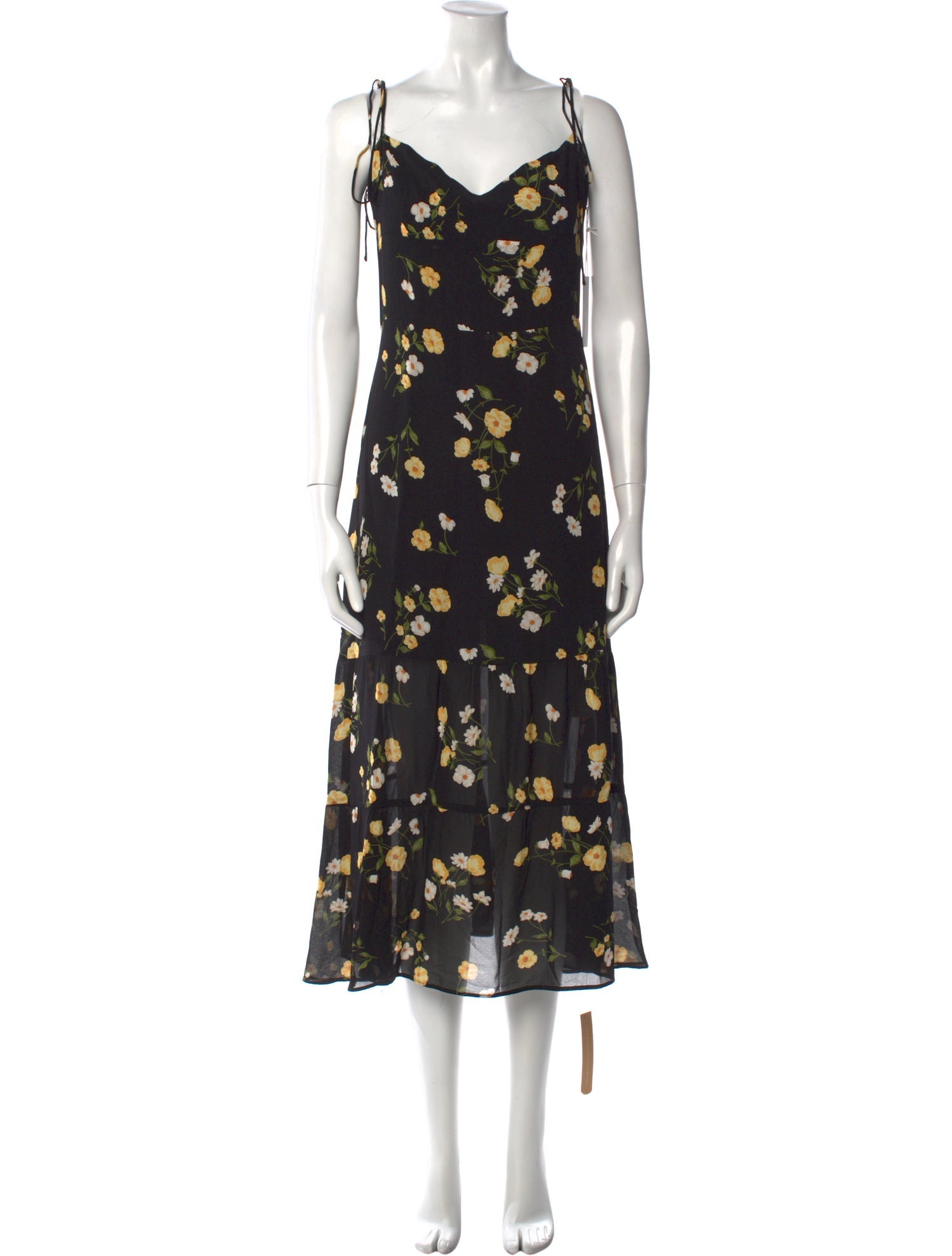 Reformation Floral Print Long Dress w/ Tags