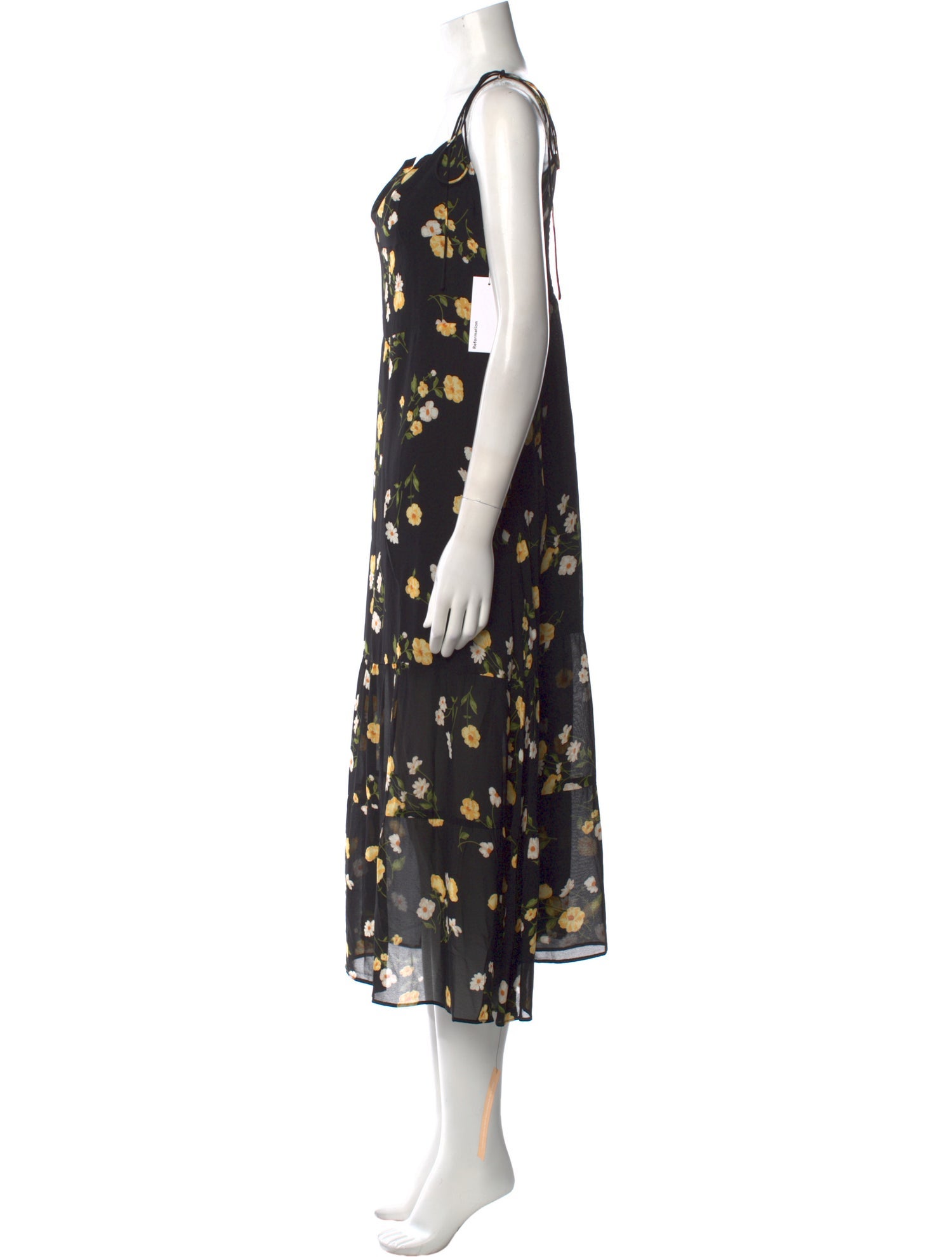 Reformation Floral Print Long Dress w/ Tags