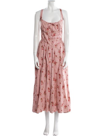 Reformation Linen Long Dress