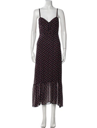Reformation Printed Long Dress