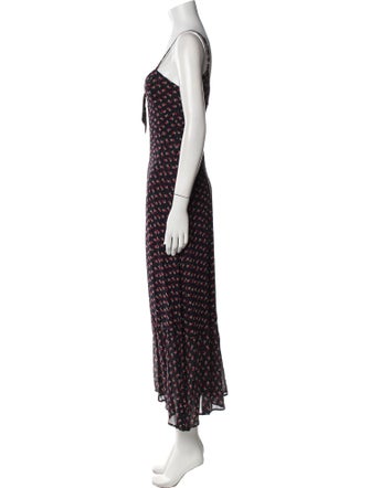 Reformation Printed Long Dress