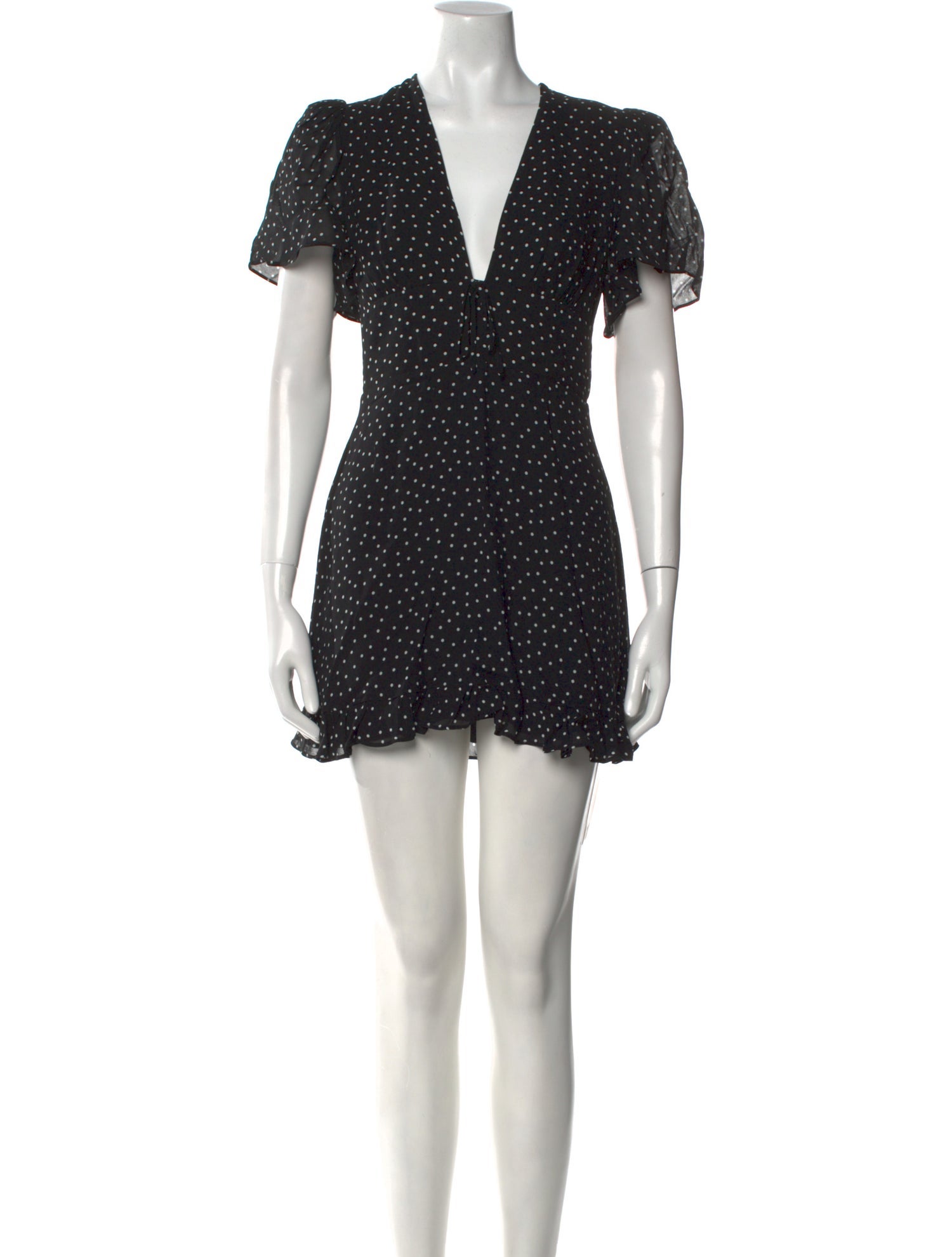 Reformation Polka Dot Print Mini Dress