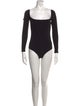 Reformation Square Neckline Long Sleeve Bodysuit