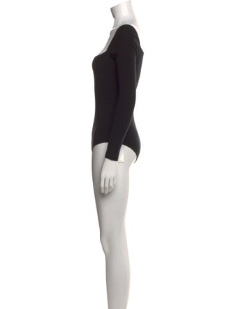 Reformation Square Neckline Long Sleeve Bodysuit
