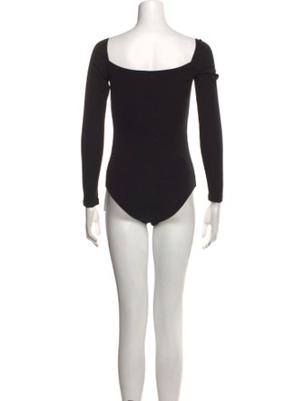 Reformation Square Neckline Long Sleeve Bodysuit