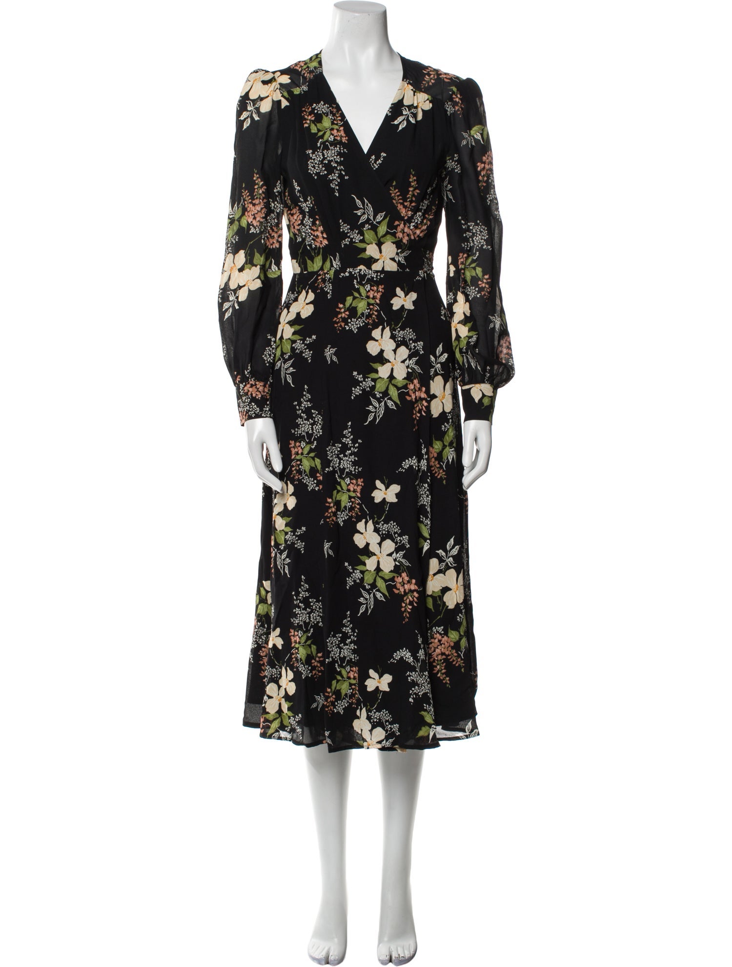 Reformation Floral Print Long Dress