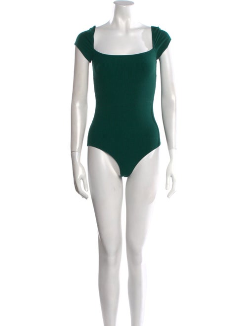 Reformation Square Neckline Short Sleeve Bodysuit