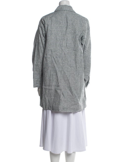 Reformation Linen Plaid Print Jacket