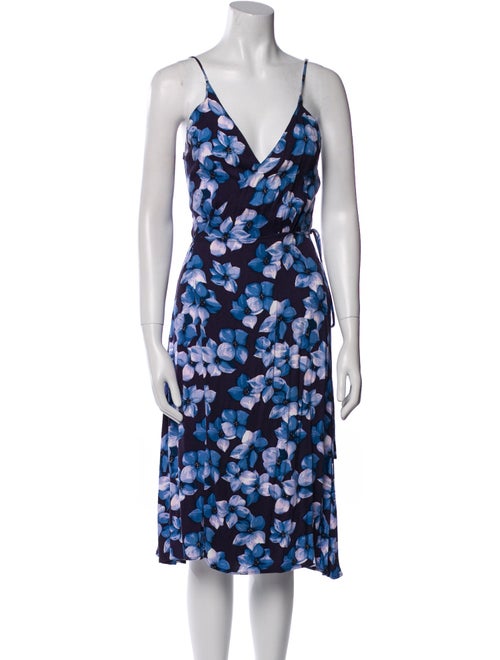 Reformation Floral Print Midi Length Dress