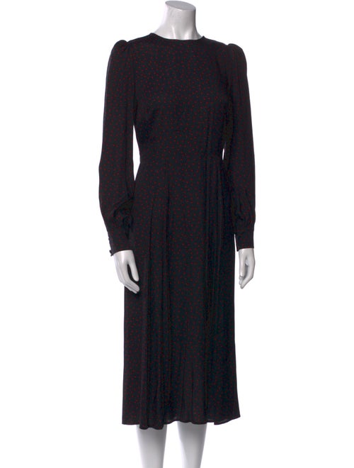 Reformation Polka Dot Print Midi Length Dress