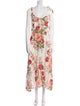 Reformation Floral Print Long Dress