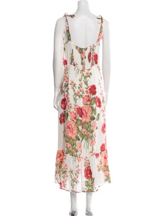Reformation Floral Print Long Dress
