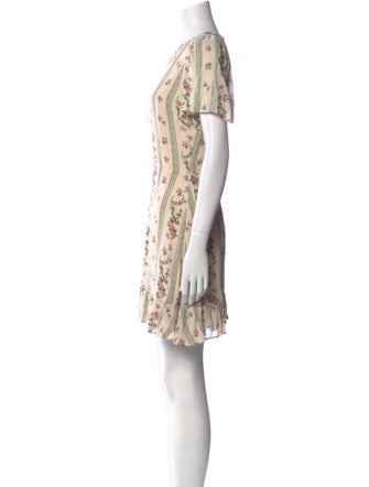 Reformation Floral Print Mini Dress