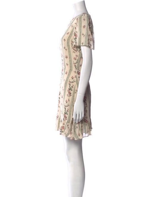 Reformation Floral Print Mini Dress