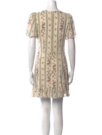Reformation Floral Print Mini Dress