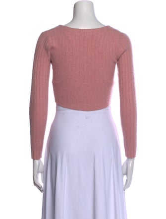 Reformation Cashmere V-Neck Crop Top