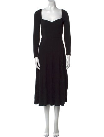 Reformation Square Neckline Midi Length Dress