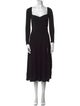 Reformation Square Neckline Midi Length Dress