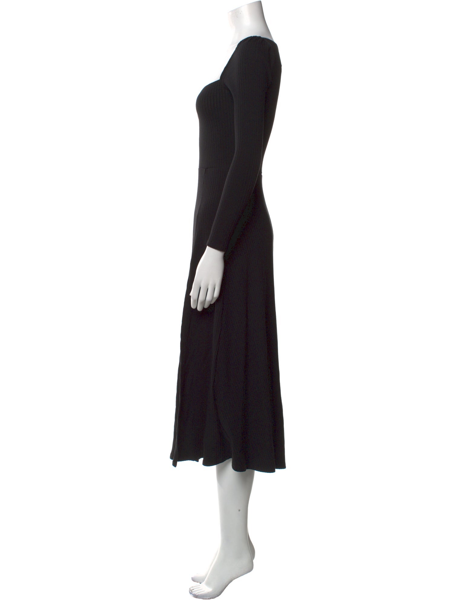 Reformation Square Neckline Midi Length Dress