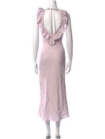Reformation Silk Long Dress