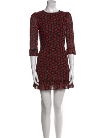 Reformation Floral Print Mini Dress