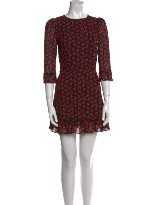 Reformation Floral Print Mini Dress